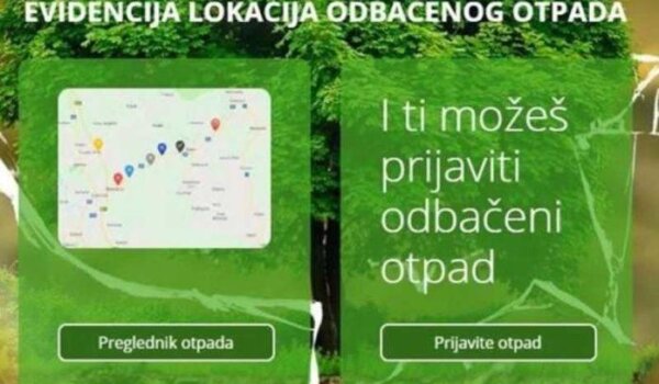 Od 1. siječnja možete prijaviti lokacije odbačenog otpada preko interneta