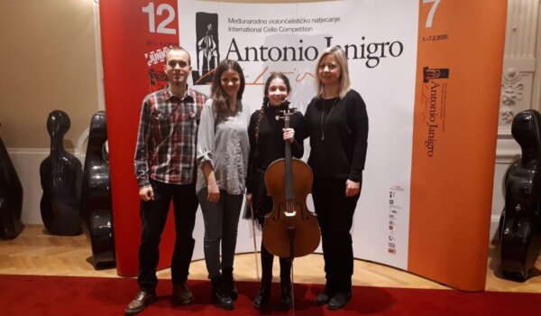 Hana Gubić uspješna na  12. Međunarodnom violončelističkom natjecanju "Antonio Janigro" Junior