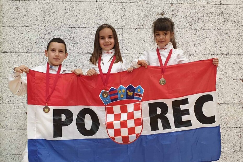 Mlade nade porečkog mačevalačkog kluba Špada