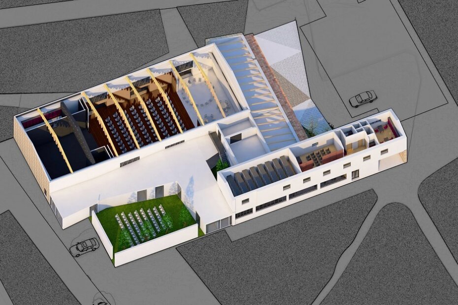 Ilustracija interijera zgrada