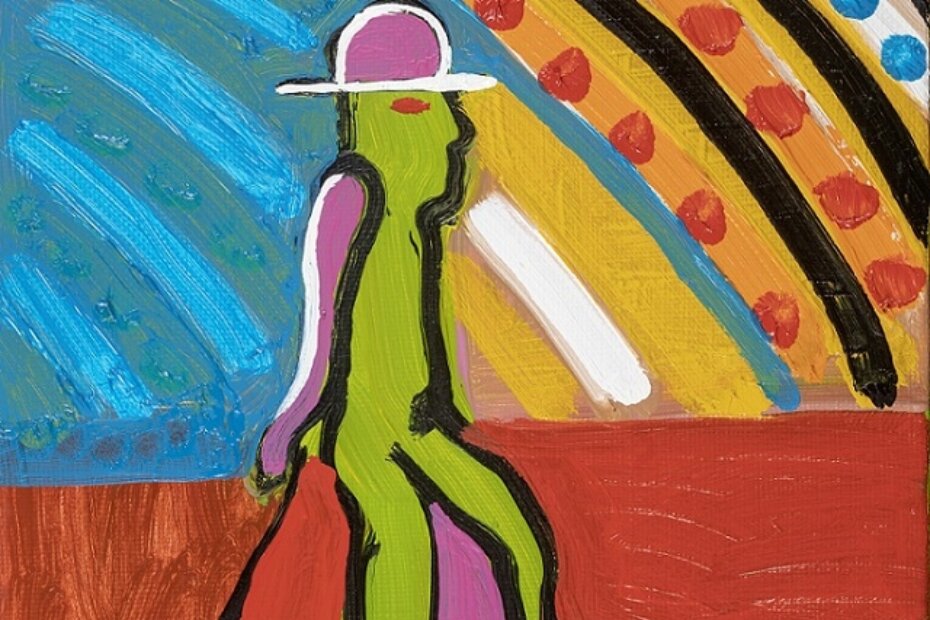 Motiv s umjetničke slike Samohodec, 2019. (V.B.)