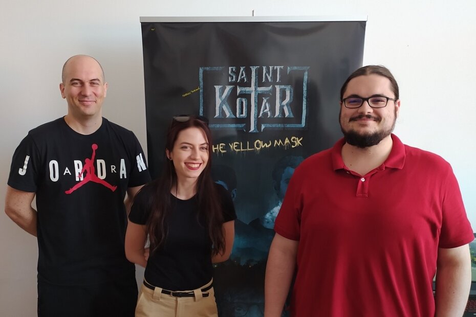 Marko Tominić (lijevo) i njegov tim: Vedrana Gordić (PR and community management) i Goran Vinković (Developer)
