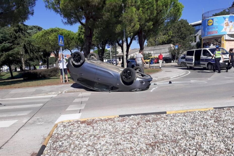 Prometna nesreća na križanju ulica Karla Huguesa i Županije Somogy u Poreču