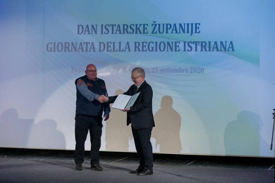 Dodjela zahvalnice Stožeru civilne zaštite Istarske županije