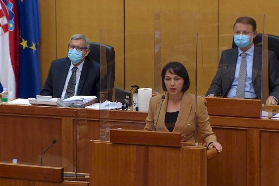 Katarina Nemet u Hrvatskom saboru