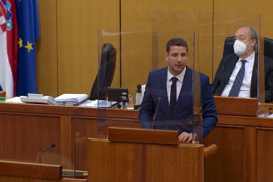 Marin Lerotić u Hrvatskom saboru