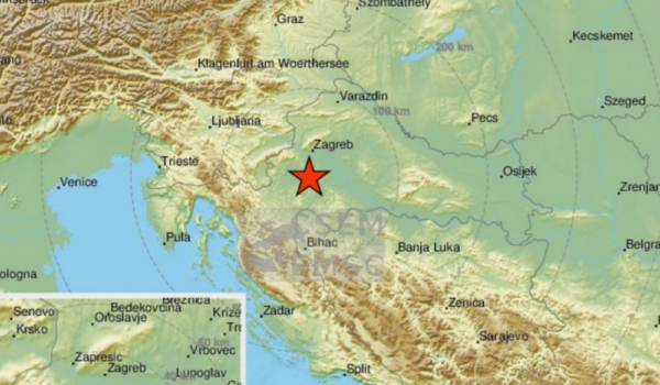 Novi potres kod Petrinje magnitude 3,7
