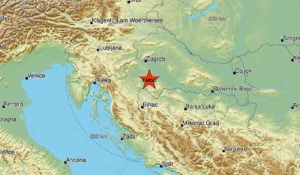 Potres magnitude 4.2 kod Gline