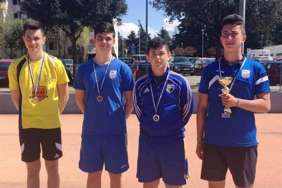 Precizno izbijanje - (s desna): Ivan Štihović, Roko Jukić, Mateo Matošević i Tomas Jurcan.