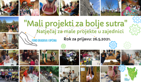 Raspisan natječaj "Mali projekti za bolje sutra" za projekte u zajednici