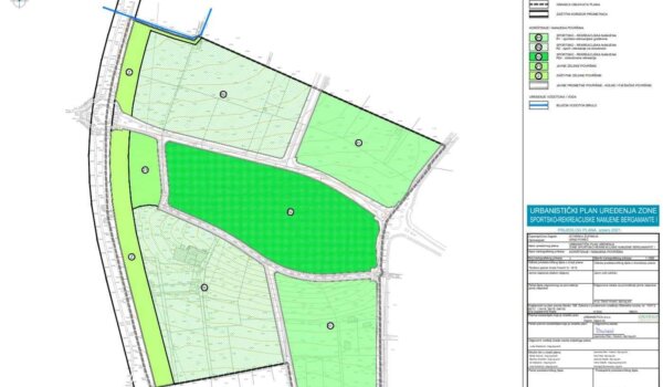 Na javnoj raspravi je prijedlog urbanističkog plana sportsko-rekreacijske zone Bergamante I