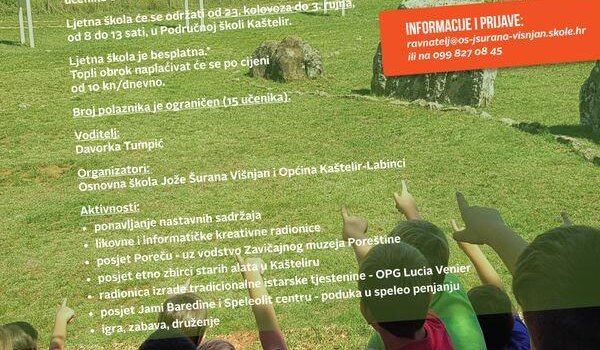 U kolovozu novo izdanje Ljetne škole u Kašteliru