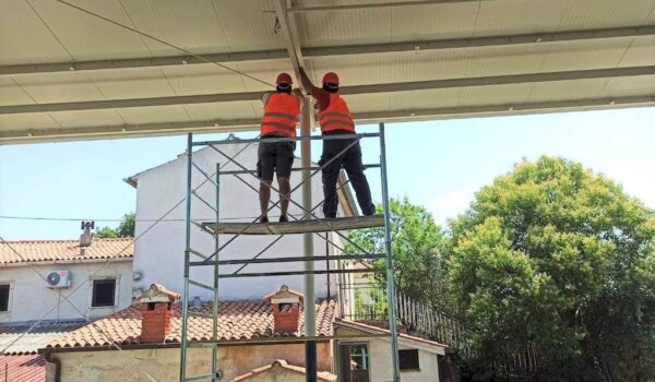 Popravljen krov, slijedi rekonstrukcija i dogradnja rasvjete na boćalištu u Novoj Vasi