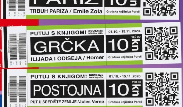 Studiju Sonda Red Dot za kampanju Gradske knjižnice Poreč za 100% COVID FREE putovanje