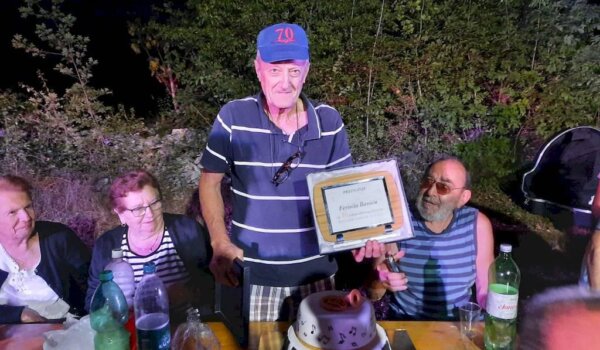 Šjor Ferucio Banić 70 godina u Limenoj glazbi KUD-a Matka Laginje Sveti Lovreč