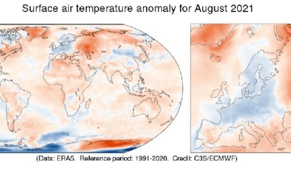 Službe za klimatske promjene Copernicus: Ovogodišnje ljeto najtoplije od 1991. godine