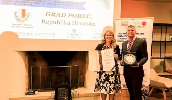 Grad Poreč dobitnik nagrade i primjer dobre prakse za razvoj poduzetništva