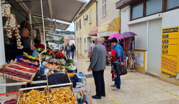 Đir po porečkoj tržnici: Domaća kineska raštika, inspekcija i grožđe koje obožavaju i vrapci