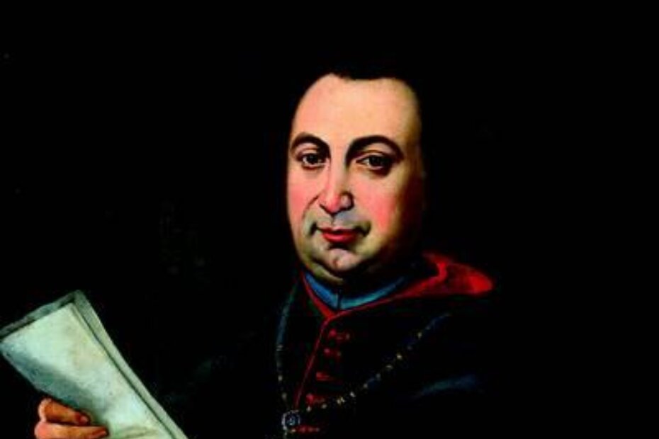 Francesco de Polesini, (preuzeto s https://donart.uniri.hr/djela-i-narucitelji/slikarstvo/nepoznati-slikar-portret-biskupa-francesca-de-polesinija/)