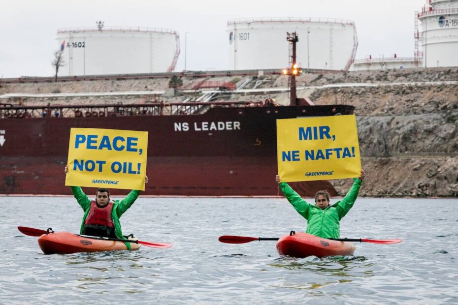 Greenpeace - prosvjed na Krku