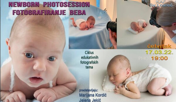 Porečke fotografkinje Marijana Kordić i Jelena Jekić prezentiraju newborn photography