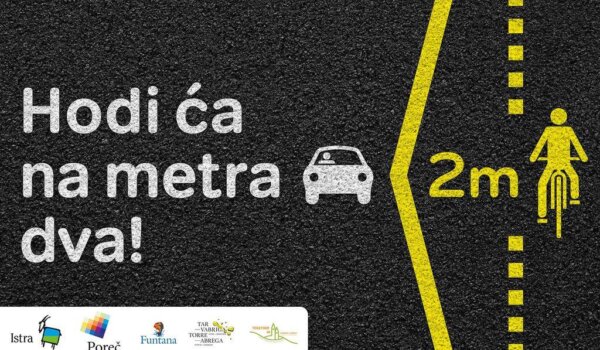 Sigurnost biciklista na cestama: Hodi  ća na metra dva