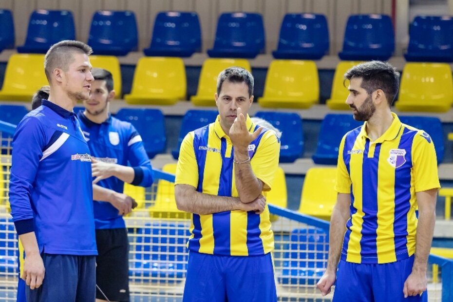 Pazinjani Dajan Jurman i Đordano Ferenac (plavi dresovi), te Porečani Ivan Lukšić i Bruno Kraljić