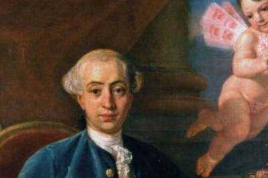 Giovanni Gacomo Casanova (portretriao Anton Raphael Mengs, 1760.)