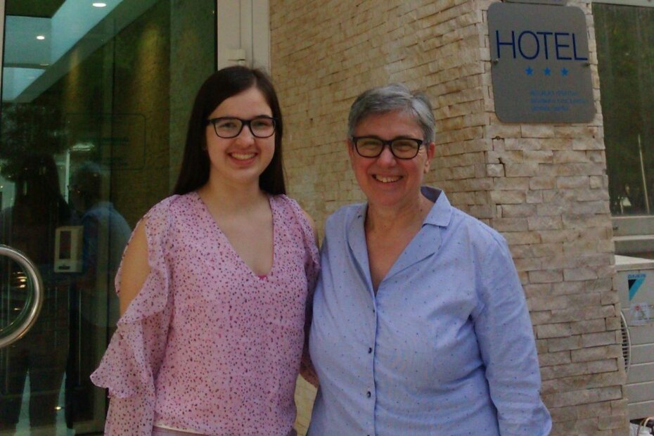 Sonja Rajko i profesorica Đurđica Bonaca