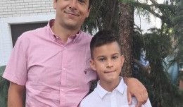 Učenik harmonike David Pršurić i njegov mentor Paolo Peruško dobitnici nagrade Oskar znanja