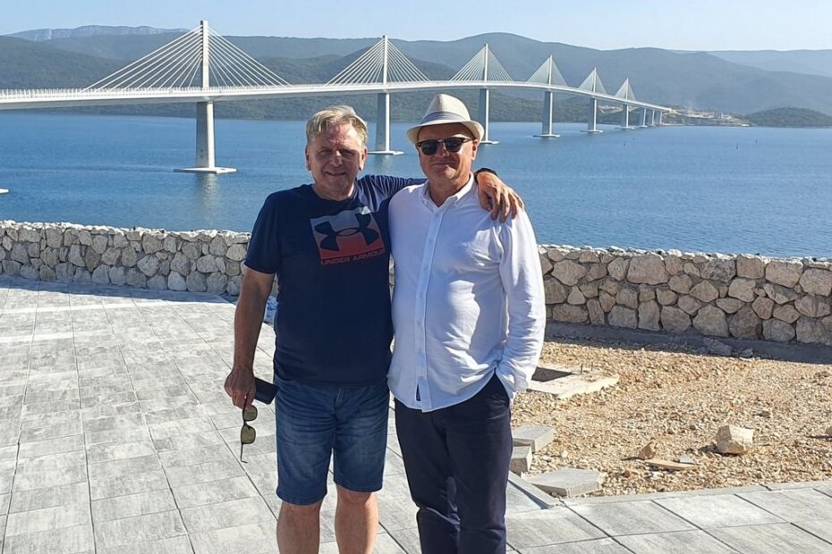 Edo Kos i autor projekta Marjan Pipenbaher