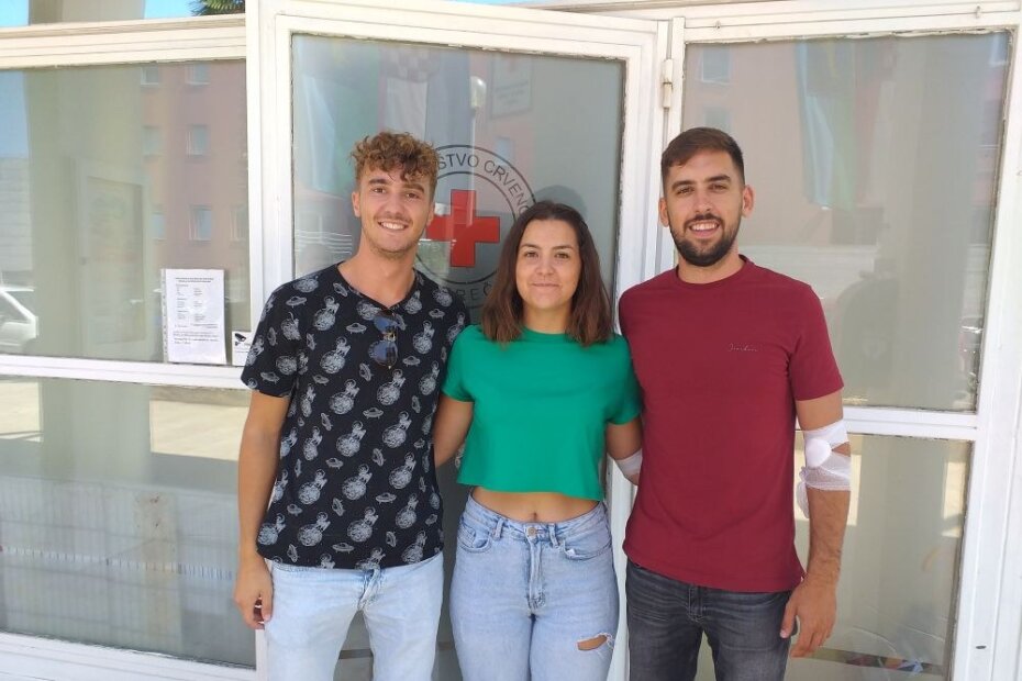 Prvi put darivali krv: Dominik, Larisa i Luka