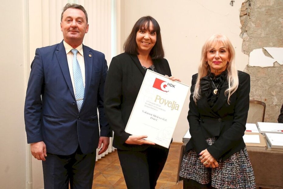 Predsjednik HDK Tihomir Babić, voditeljica korporativnih poslova Valamar Riviere Deana Stipanović i glavna ravnateljica Državnog zavoda za mjeriteljstvo Brankica Novosel