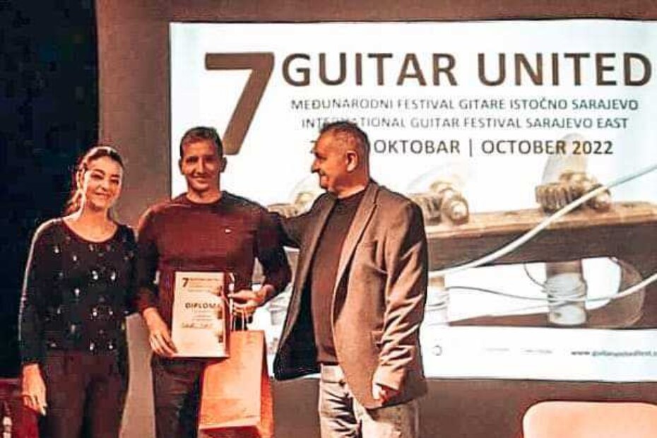 Sanel Jusić na dodjeli nagrade