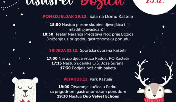 U Kašteliru blagdanski program "Ususret Božiću"