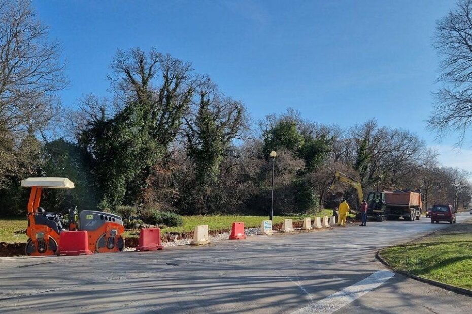 Radovi na ulazu u Červar Porat