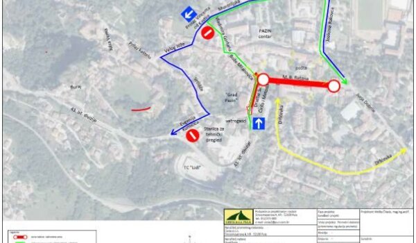 Pazin: Privremena regulacija prometa zbog radova u M.B.Rašana