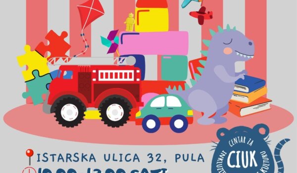 U subotu u Puli Buvljak dječjih igračaka
