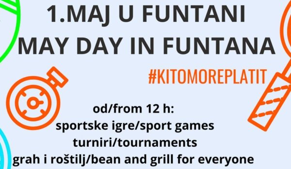 Općina Funtana poziva na tradicionalnu Prvomajsku feštu