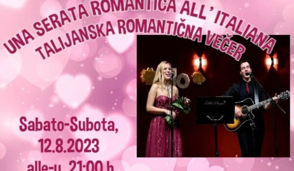 U Kašteliru Romantična talijanska večer sa "Duo Little Whisper"