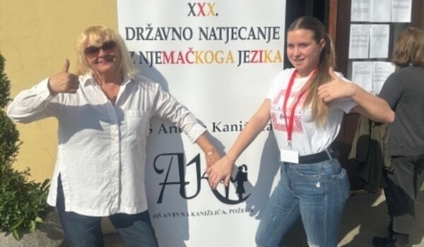 Sara Šimonović iz SŠ Mate Balote izvrsna na natjecanju iz Njemačkog jezika