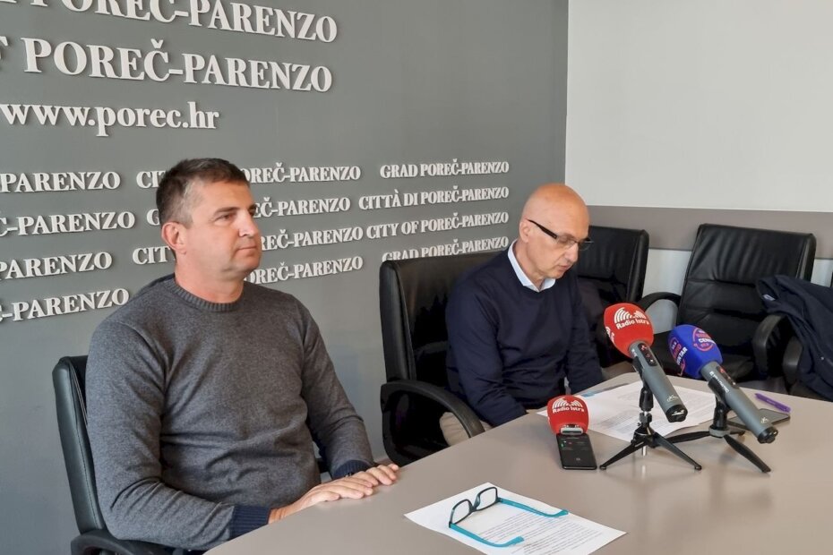 Predsjednik Gradskog vijeća Zoran Rabar i direktor Turističke zajednice Poreča Nenad Velenik