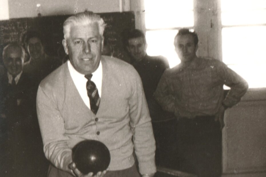 Emilio Prodan bio je i aktivan kuglač, snimljeno u staroj porečkoj kuglani