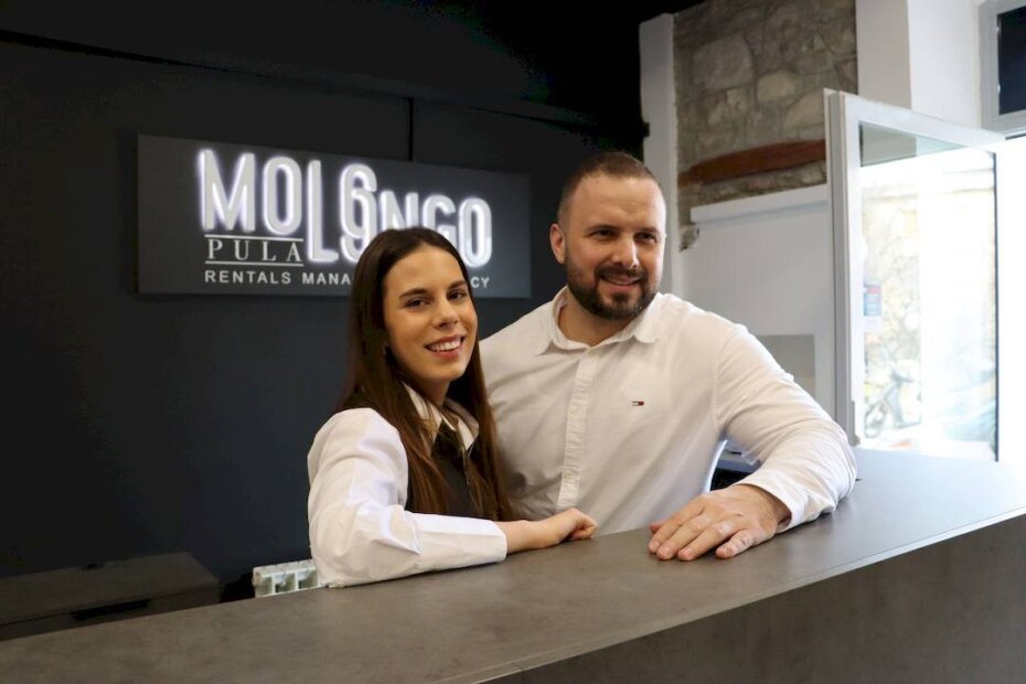 Lara Vuković, voditeljica agencije Molo Longo Pula i Josip Prskalo, vlasnik brenda Molo Longo