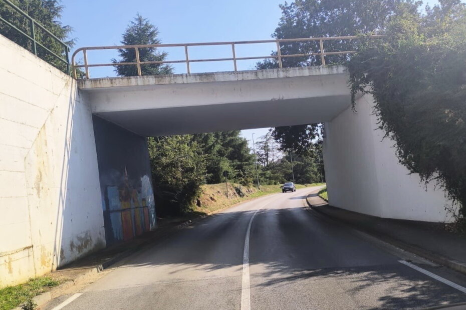 Nadvožnjak kod kojeg je došlo do nesreće
