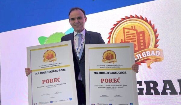 Poreču dvostruka titula: ponovno najbolji srednji grad u Hrvatskoj