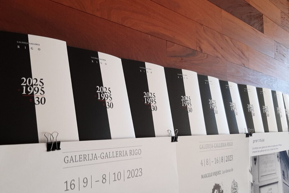 Niz kataloga-knjiga u povodu 30 godina Galerije Rigo