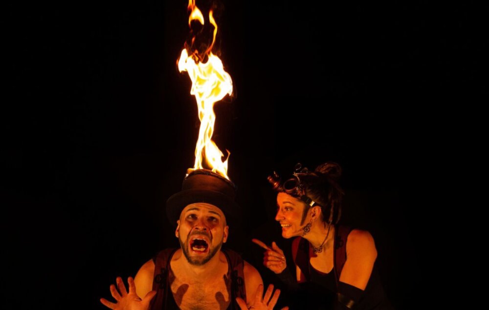 Fire comedy show flame rain theatre sap 2026