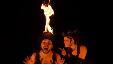Fire comedy show flame rain theatre sap 2026