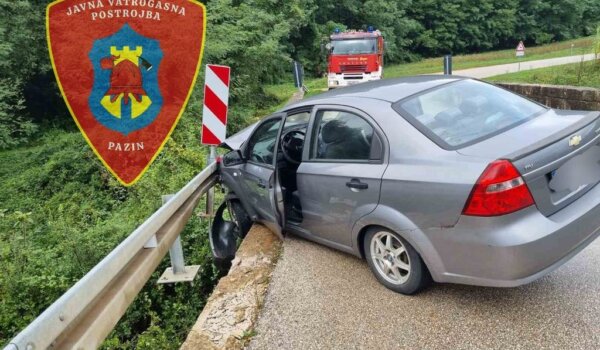 Prometna nesreća kod Pazina: Jedna osoba teško ozlijeđena